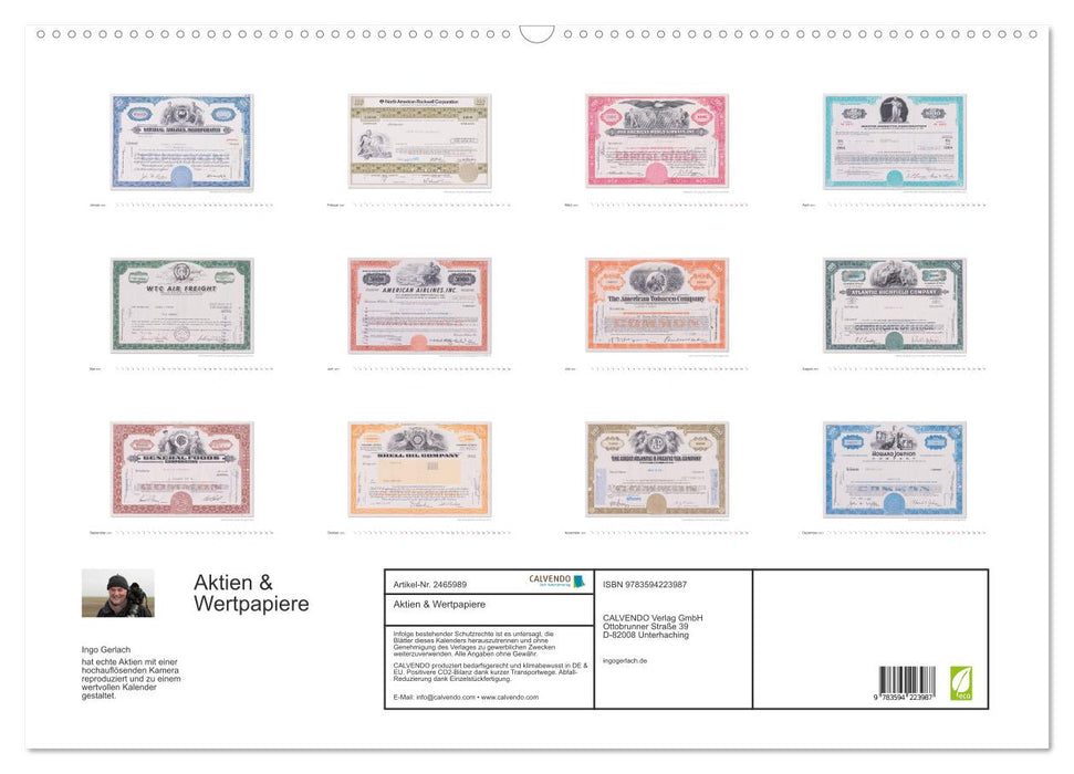 Aktien & Wertpapiere (CALVENDO Wandkalender 2027)
