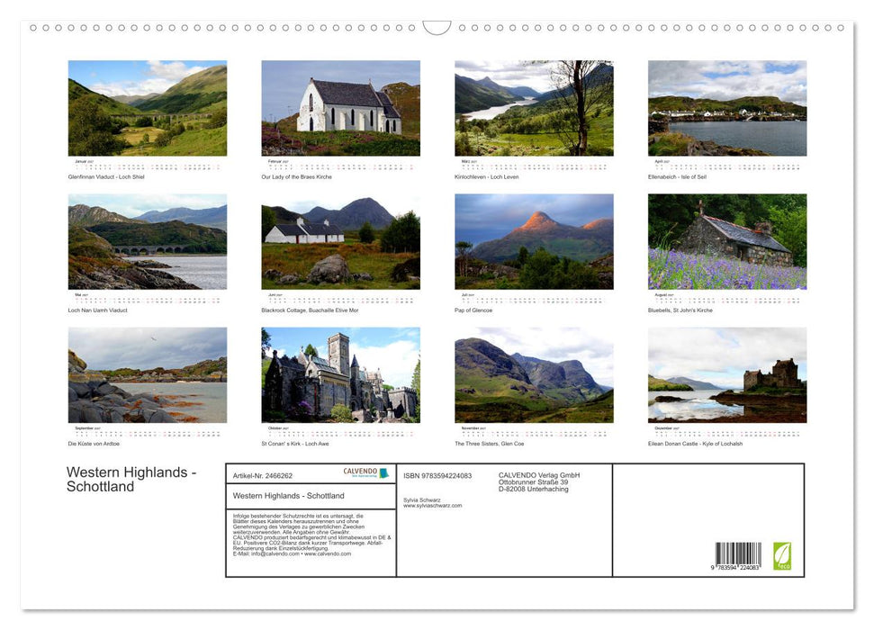 Western Highlands - Schottland (CALVENDO Wandkalender 2027)