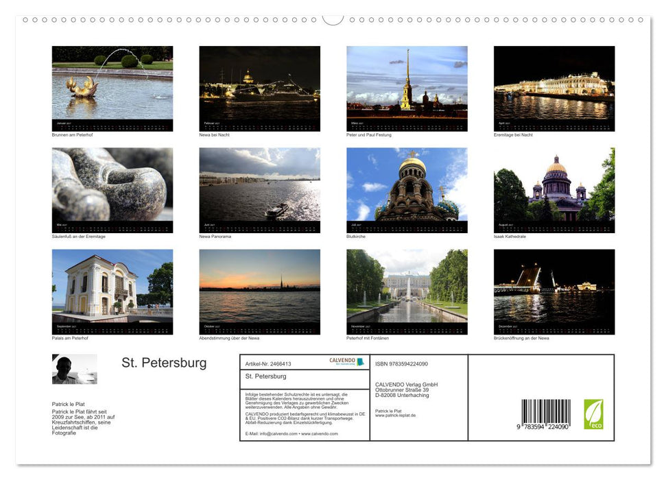 St. Petersburg (CALVENDO Premium Wandkalender 2027)