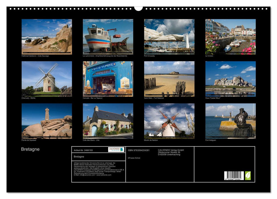 Bretagne (CALVENDO Wandkalender 2027)
