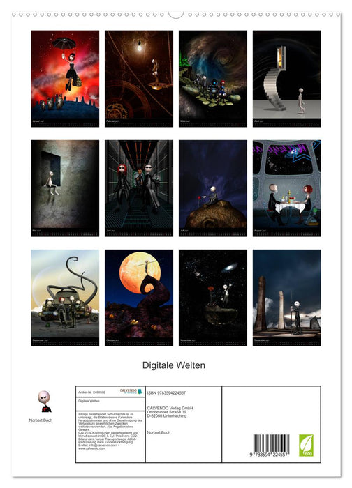 Digitale Welten (CALVENDO Premium Wandkalender 2027)