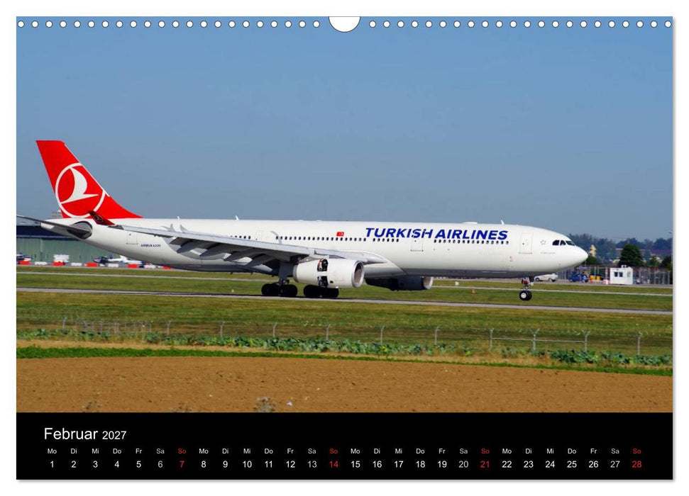 Giganten der Lüfte am Airport Stuttgart (CALVENDO Wandkalender 2027)