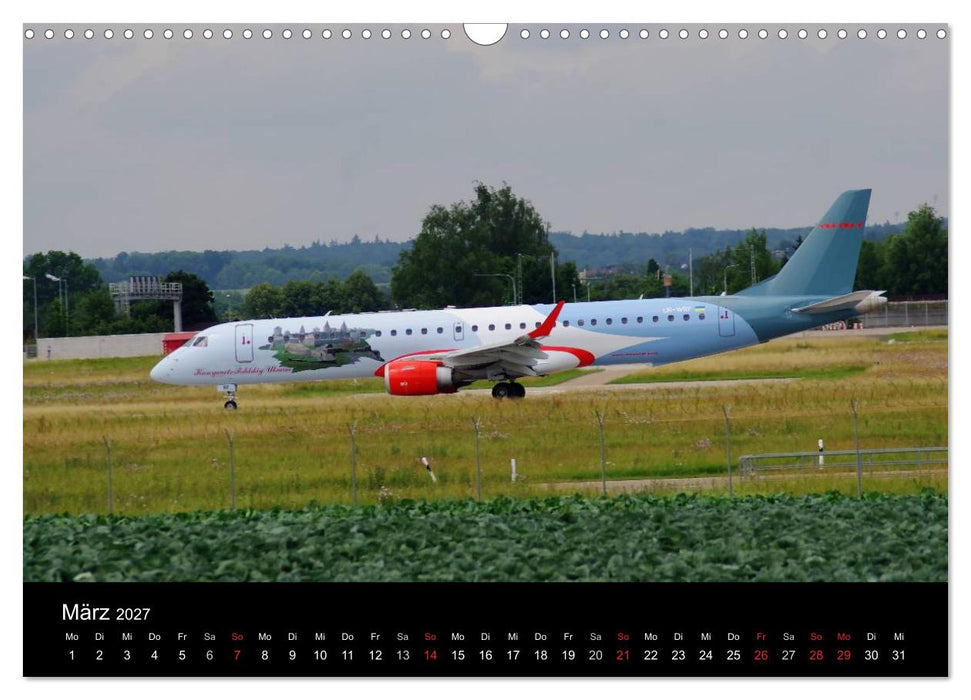 Giganten der Lüfte am Airport Stuttgart (CALVENDO Wandkalender 2027)
