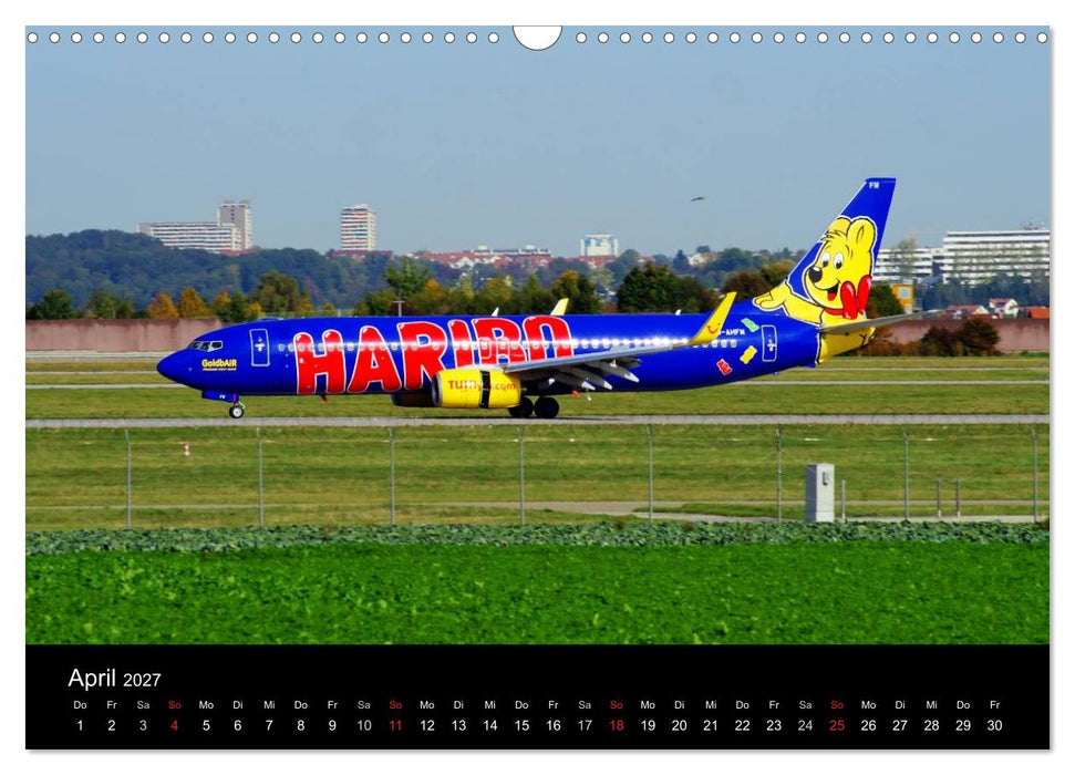 Giganten der Lüfte am Airport Stuttgart (CALVENDO Wandkalender 2027)