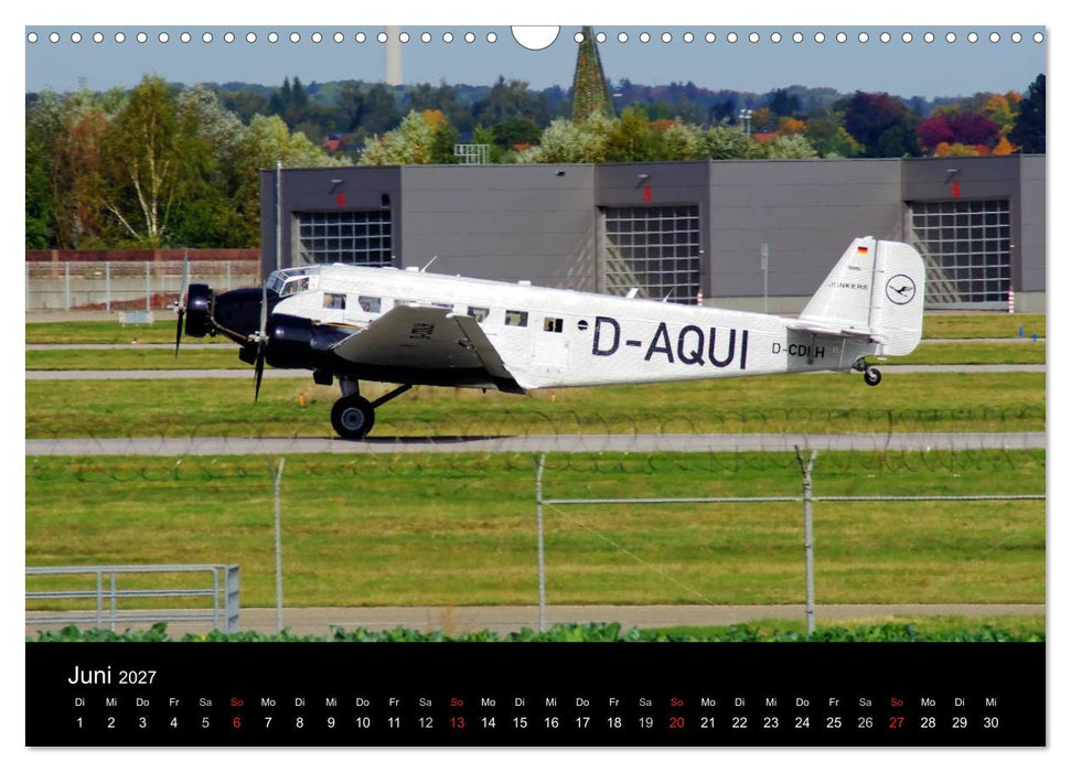 Giganten der Lüfte am Airport Stuttgart (CALVENDO Wandkalender 2027)