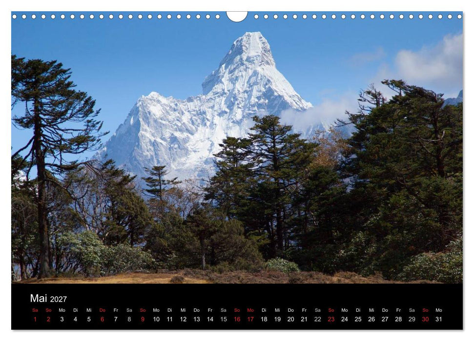 Mount Everest Trek (CALVENDO Wandkalender 2027)