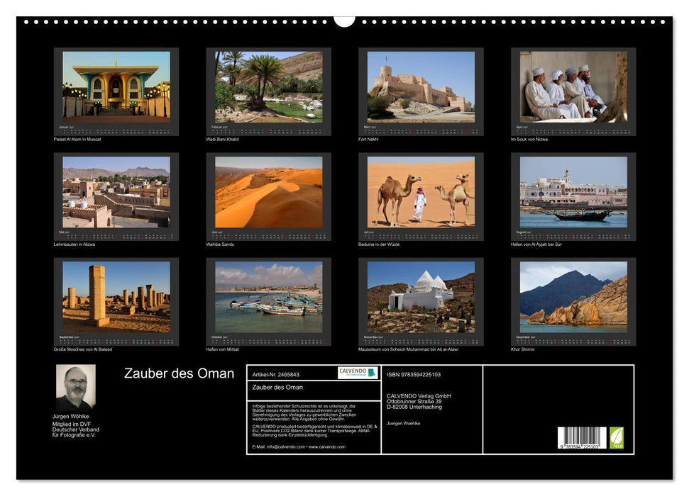Zauber des Oman (CALVENDO Wandkalender 2027)