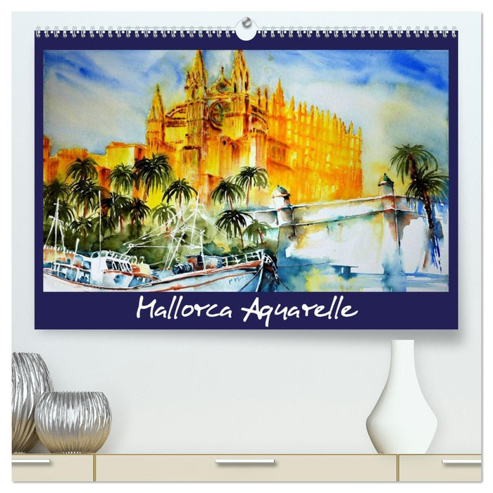 Mallorca Aquarelle (CALVENDO Premium Wandkalender 2027)