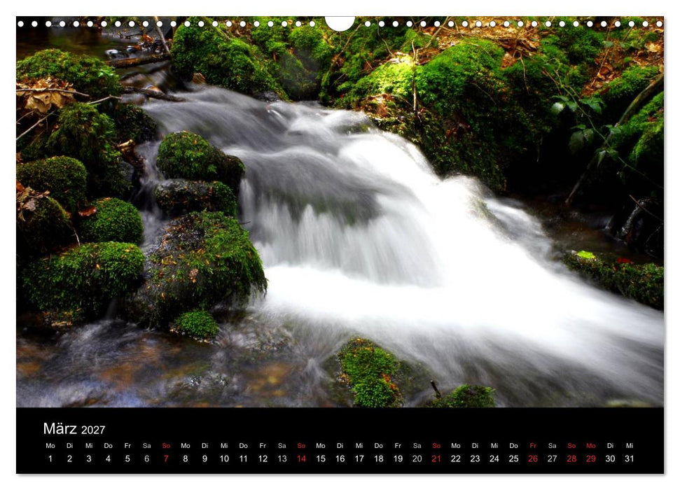 Geheimnisvolle Bäche und Flüsse (CALVENDO Wandkalender 2027)