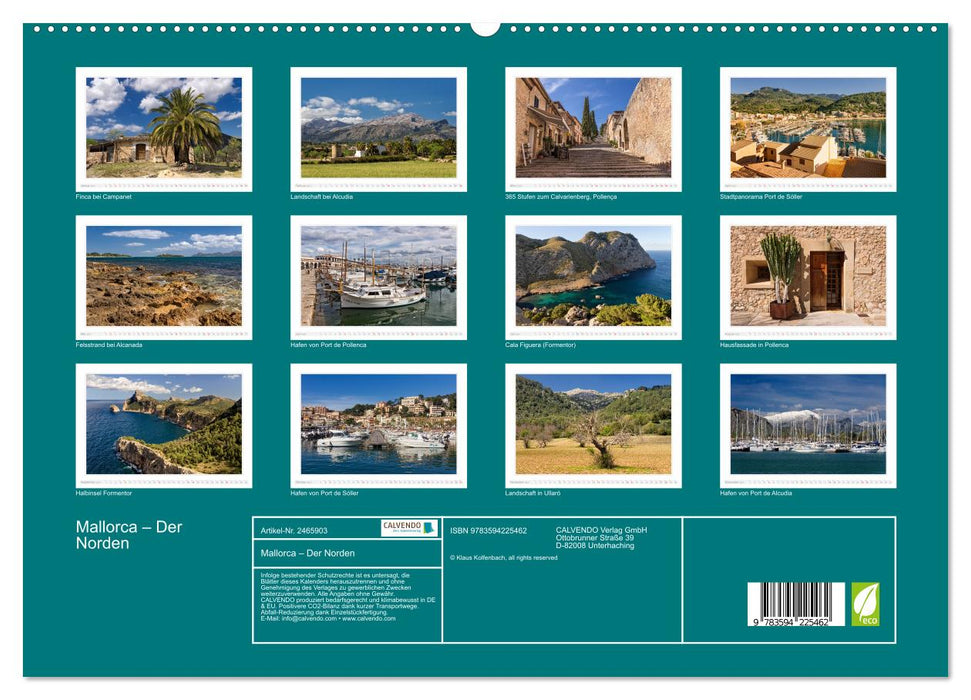 Mallorca – Der Norden (CALVENDO Premium Wandkalender 2027)