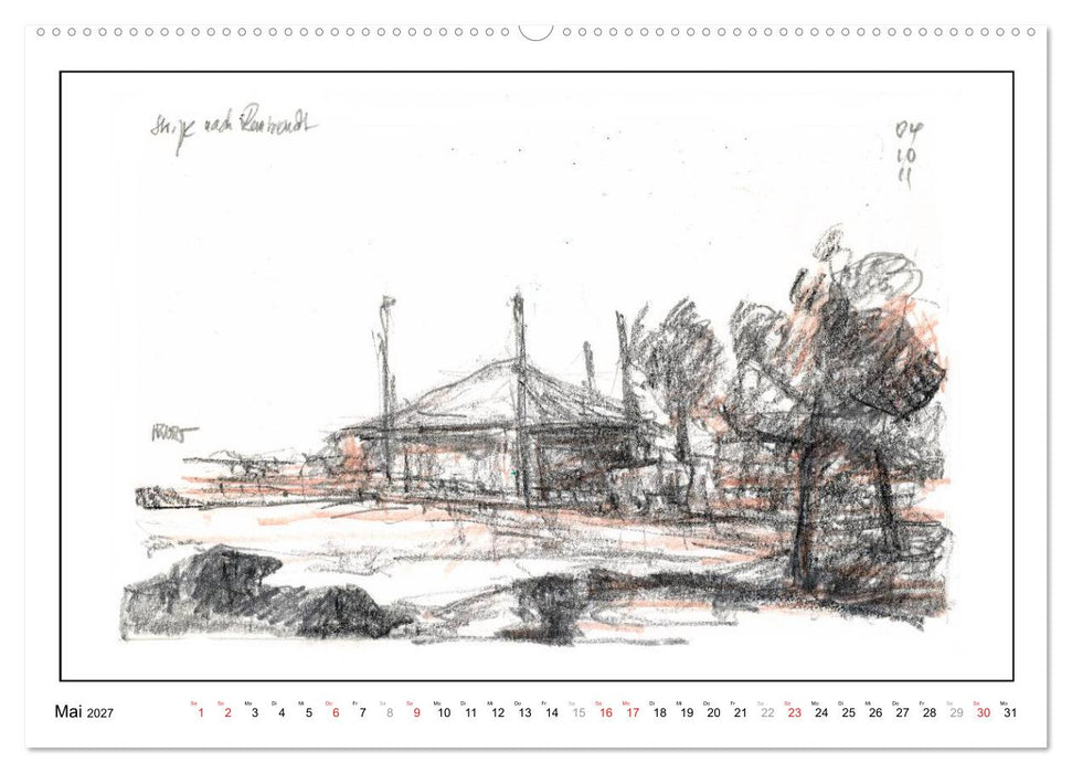 Rembrandt Landschaften wgVoigt (CALVENDO Premium Wandkalender 2027)