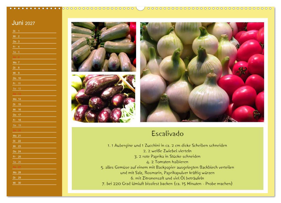 Meine Mallorca Rezepte (CALVENDO Premium Wandkalender 2027)