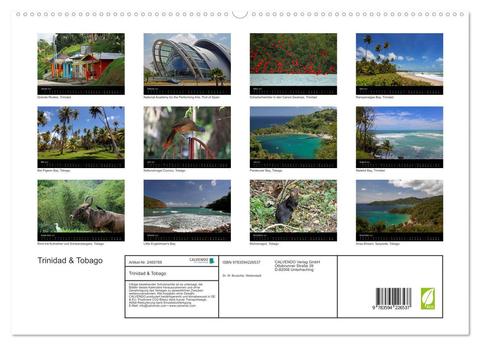 Trinidad & Tobago (CALVENDO Premium Wandkalender 2027)