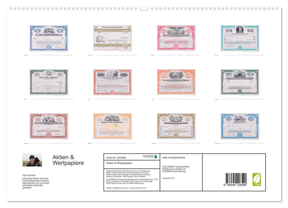 Aktien & Wertpapiere (CALVENDO Premium Wandkalender 2027)