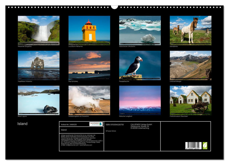 Island (CALVENDO Wandkalender 2027)