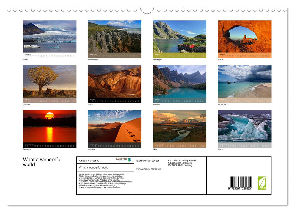 What a wonderful world (CALVENDO Wandkalender 2027)