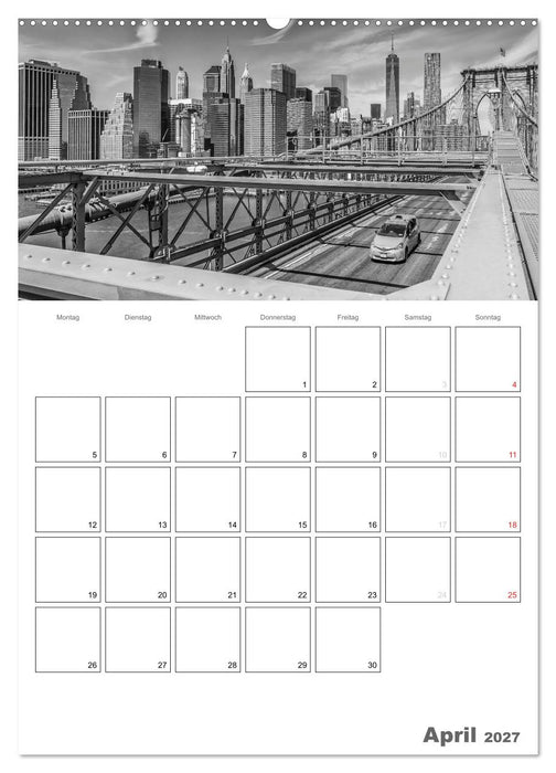 NEW YORK Skylines (CALVENDO Wandkalender 2027)