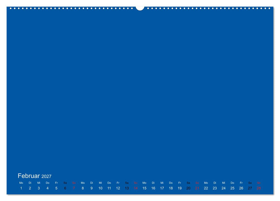 Bastelkalender - Blau (CALVENDO Wandkalender 2027)