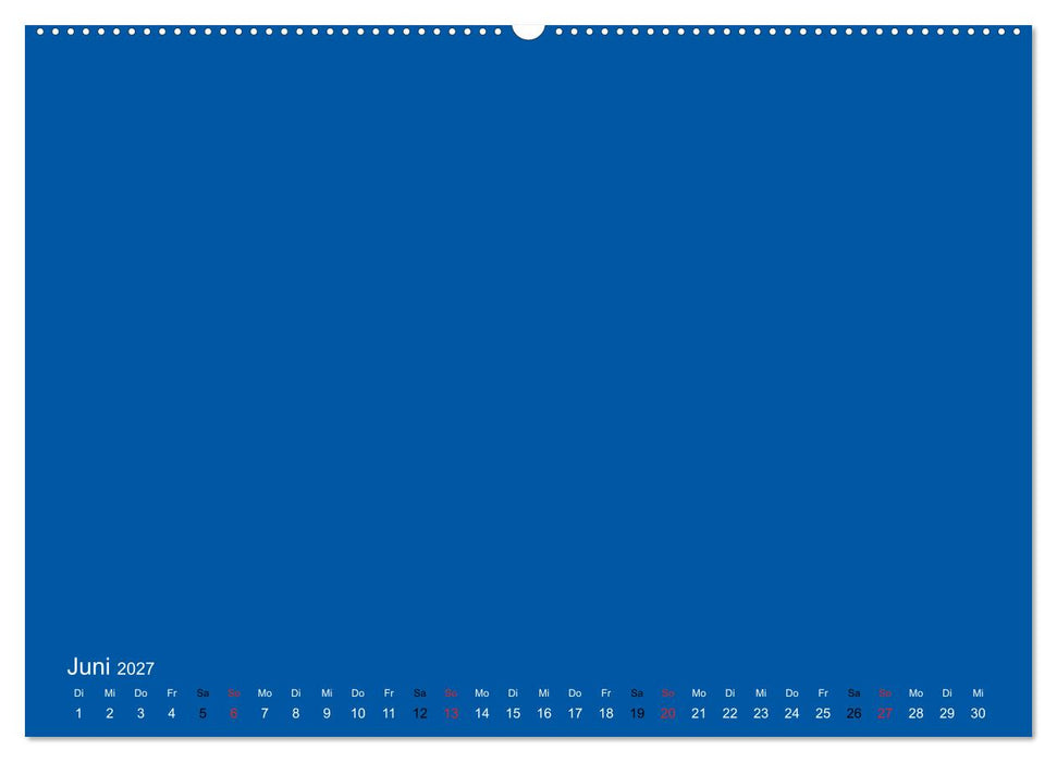 Bastelkalender - Blau (CALVENDO Wandkalender 2027)