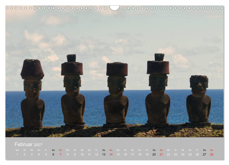 MOAI - steinerne Wächter der Osterinsel (CALVENDO Wandkalender 2027)