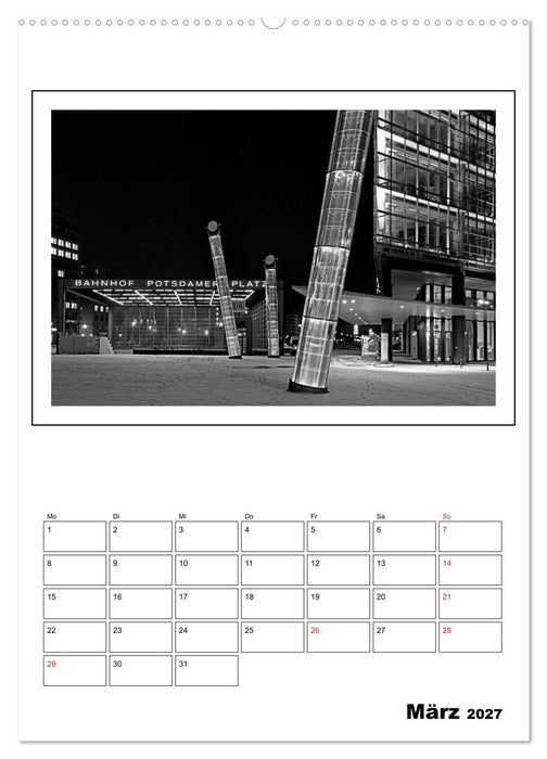 Berlin black & white (CALVENDO Premium Wandkalender 2027)