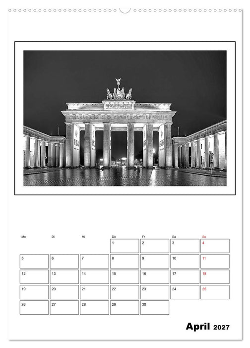 Berlin black & white (CALVENDO Premium Wandkalender 2027)