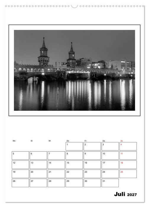 Berlin black & white (CALVENDO Premium Wandkalender 2027)