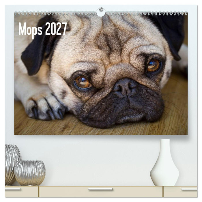 Mops 2027 (CALVENDO Premium Wandkalender 2027)