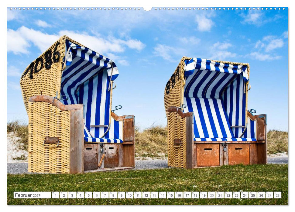 Strandkörbe 2027 (CALVENDO Premium Wandkalender 2027)