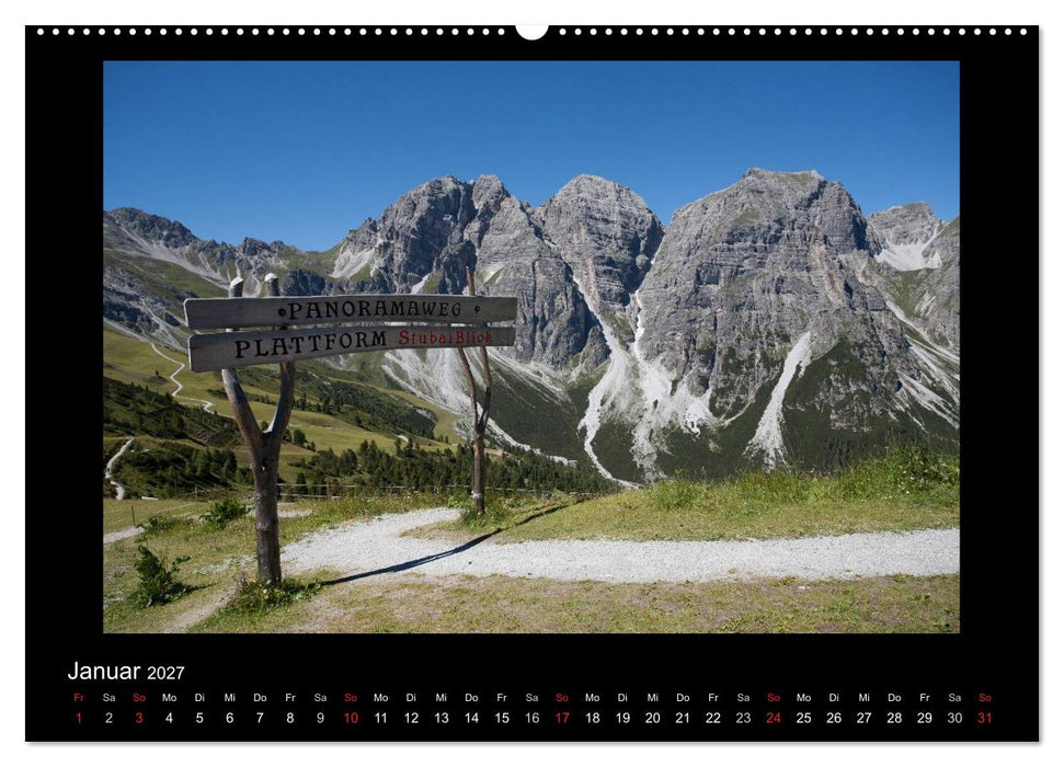STUBAI - Wilde Wasser & Hohe Höhen (CALVENDO Wandkalender 2027)