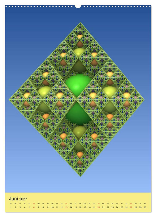Fraktale Geometrie (CALVENDO Wandkalender 2027)