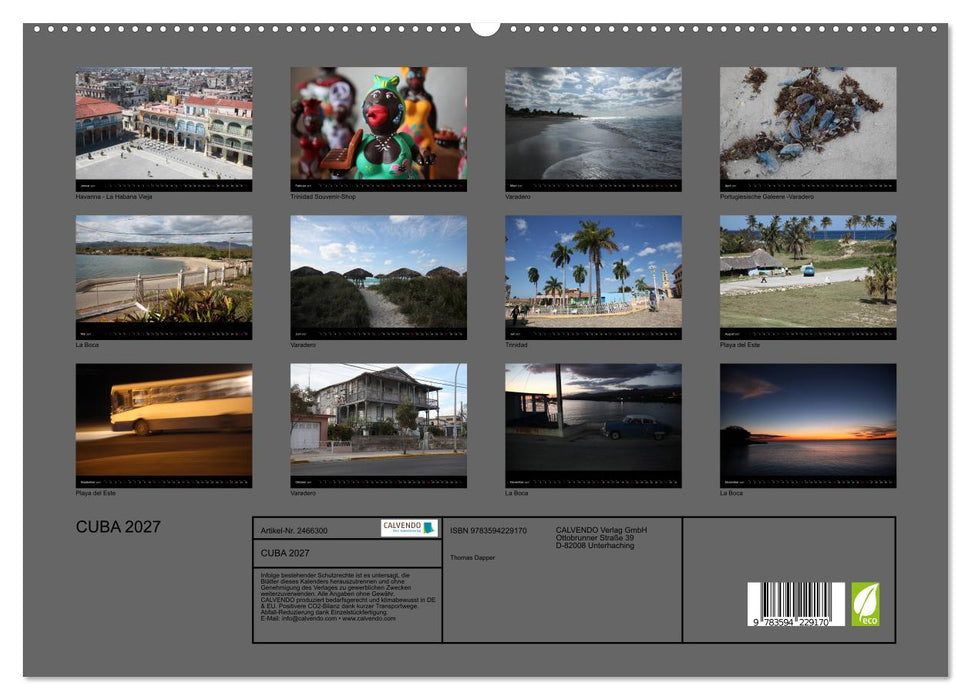 CUBA 2027 (CALVENDO Premium Wandkalender 2027)