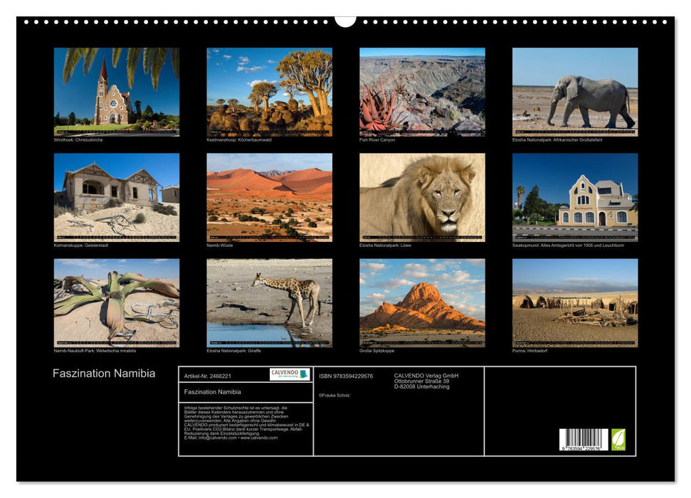 Faszination Namibia (CALVENDO Wandkalender 2027)