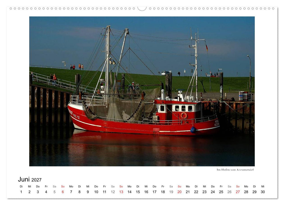 Krabbenkutter in Ostfriesland (CALVENDO Wandkalender 2027)