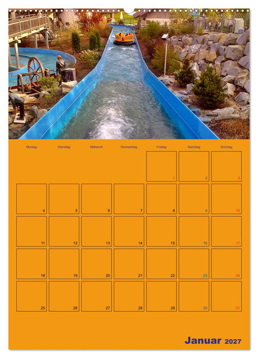 Freizeitparkmomente / Planer (CALVENDO Premium Wandkalender 2027)