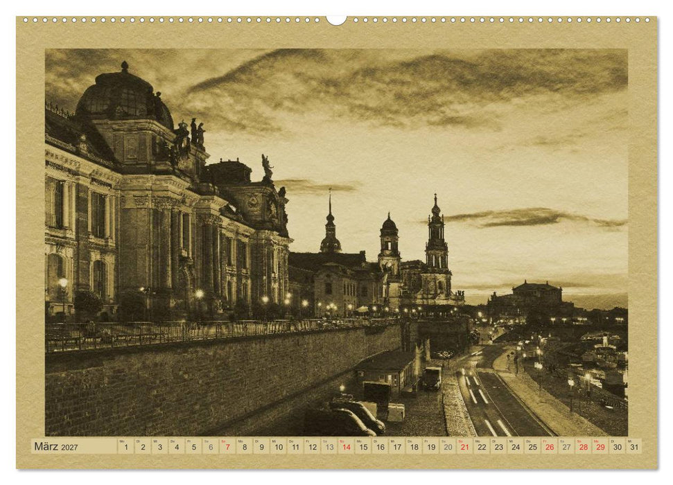 Dresden - Ein Kalender im Zeitungsstil (CALVENDO Wandkalender 2027)