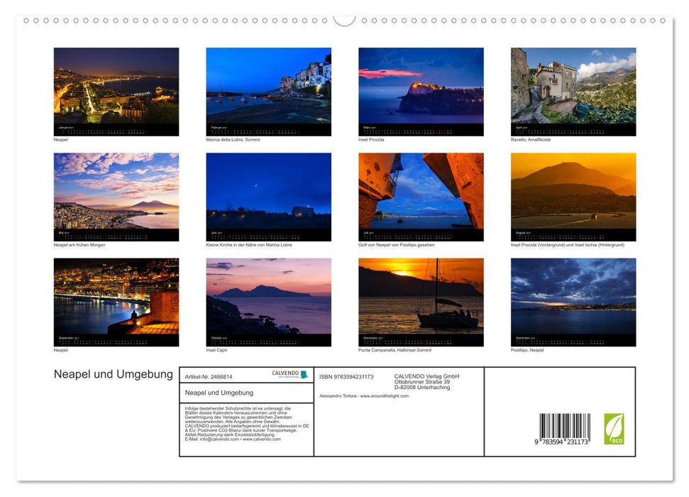 Neapel und Umgebung (CALVENDO Premium Wandkalender 2027)