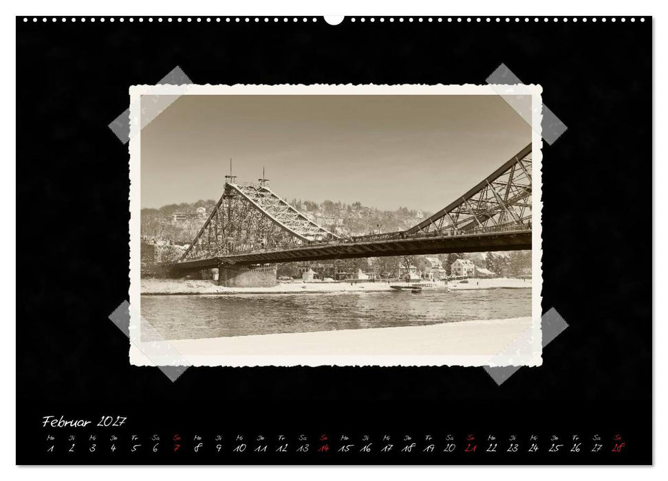 Dresden - Ein Kalender mit Fotografien wie aus einem alten Fotoalbum (CALVENDO Premium Wandkalender 2027)