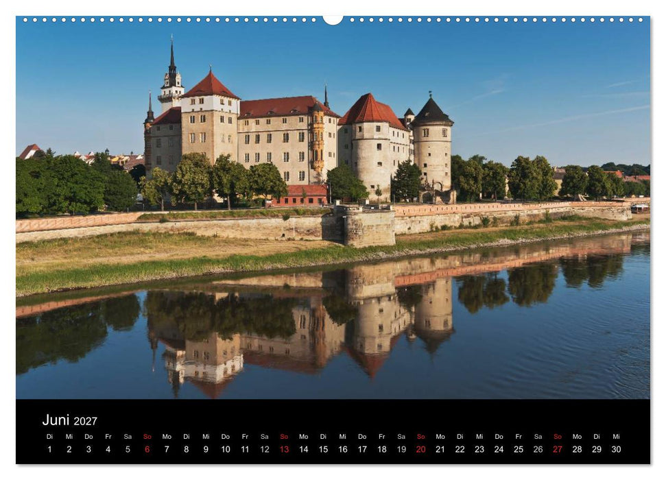 Sächsische Burgen und Schlösser (CALVENDO Premium Wandkalender 2027)