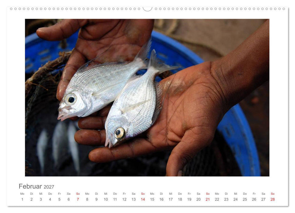 Farbenfrohes Kerala - Eindrücke aus God´s Own Country (CALVENDO Wandkalender 2027)
