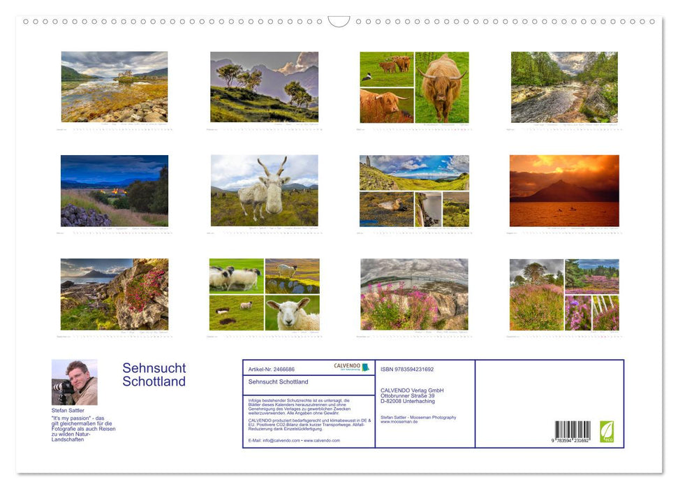 Sehnsucht Schottland (CALVENDO Wandkalender 2027)
