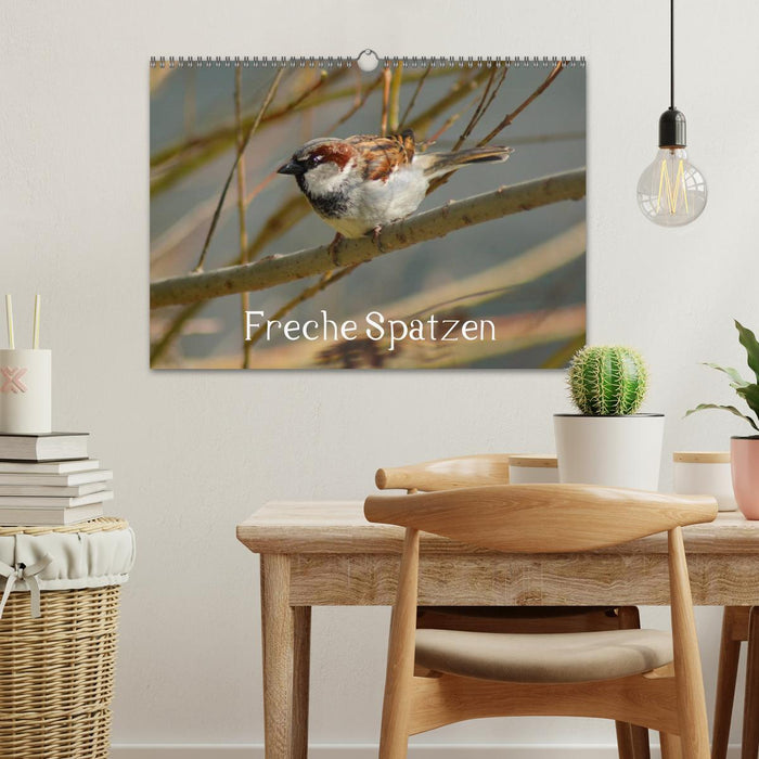 Freche Spatzen (CALVENDO Wandkalender 2027)