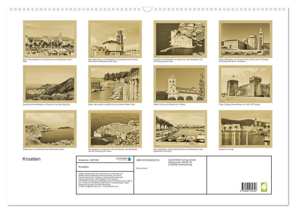 Kroatien (CALVENDO Wandkalender 2027)
