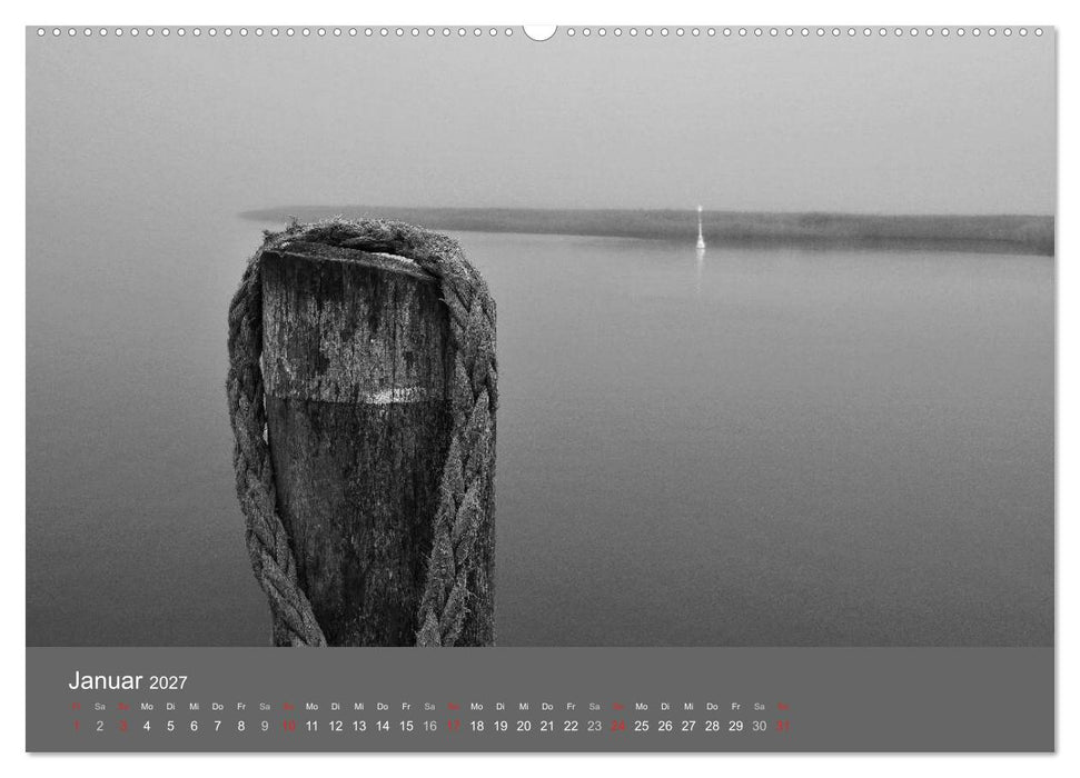 Ostsee - von schwarz bis weiß (CALVENDO Wandkalender 2027)