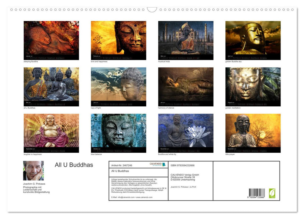 All U Buddhas (CALVENDO Wandkalender 2027)