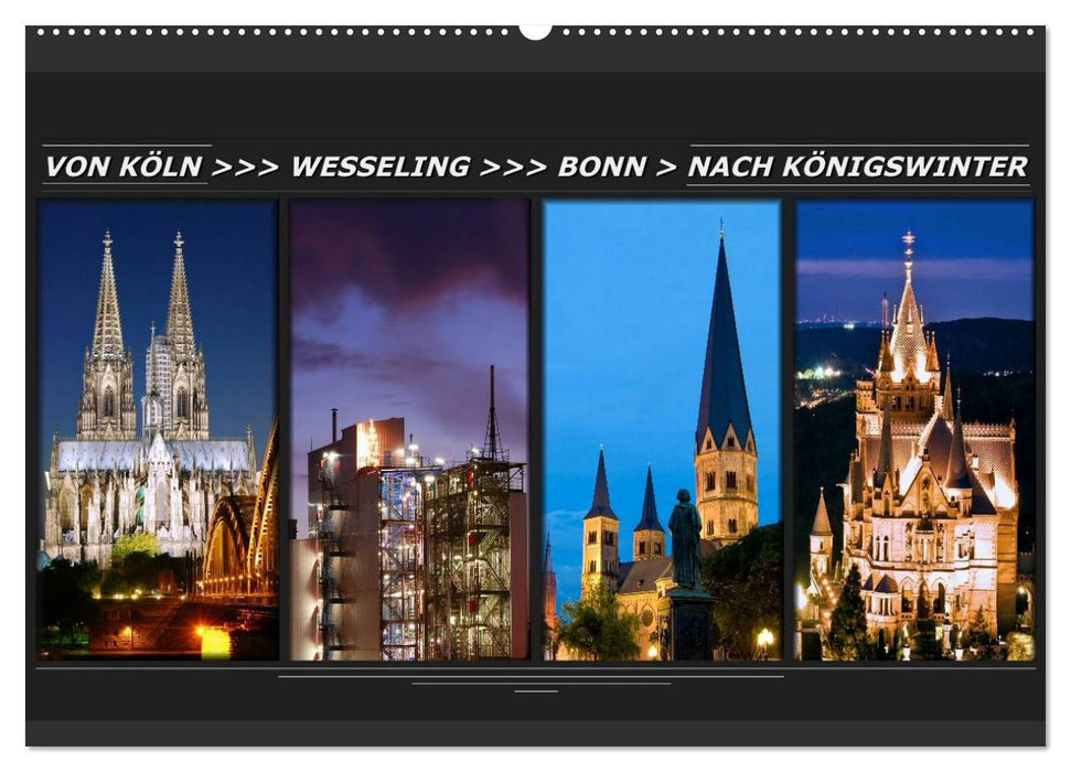 Von Köln nach Königswinter (CALVENDO Wandkalender 2027)