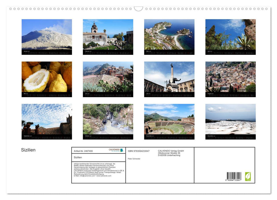 Sizilien (CALVENDO Wandkalender 2027)