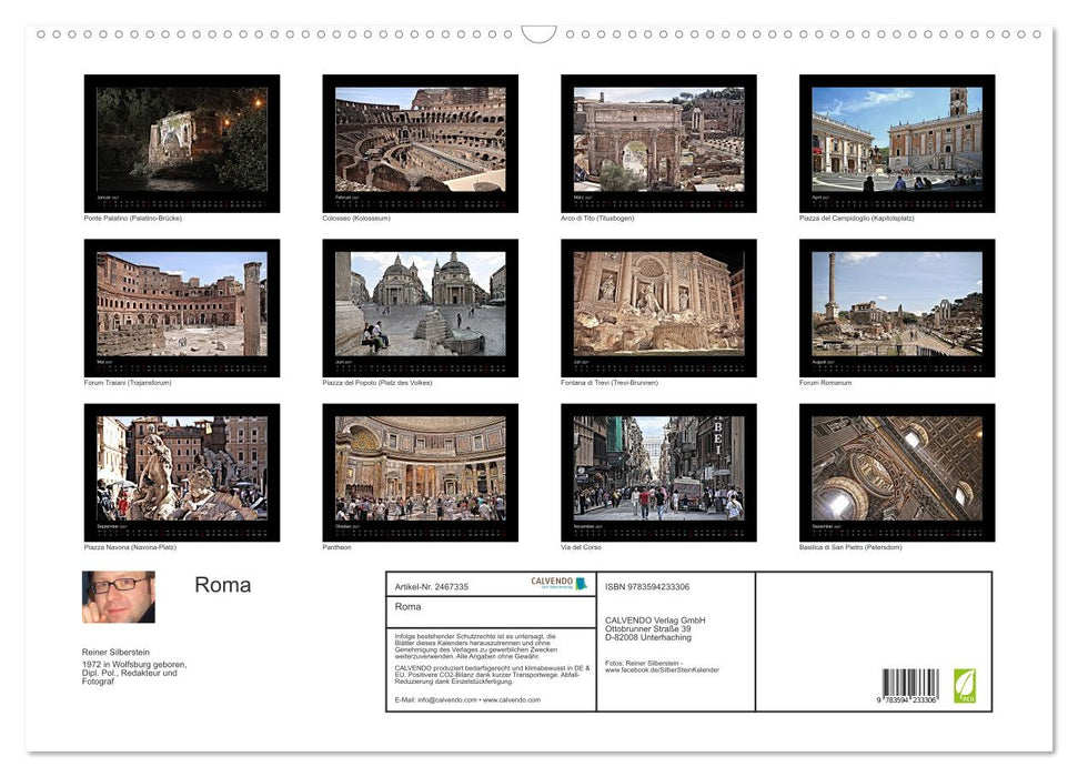 Roma (CALVENDO Wandkalender 2027)