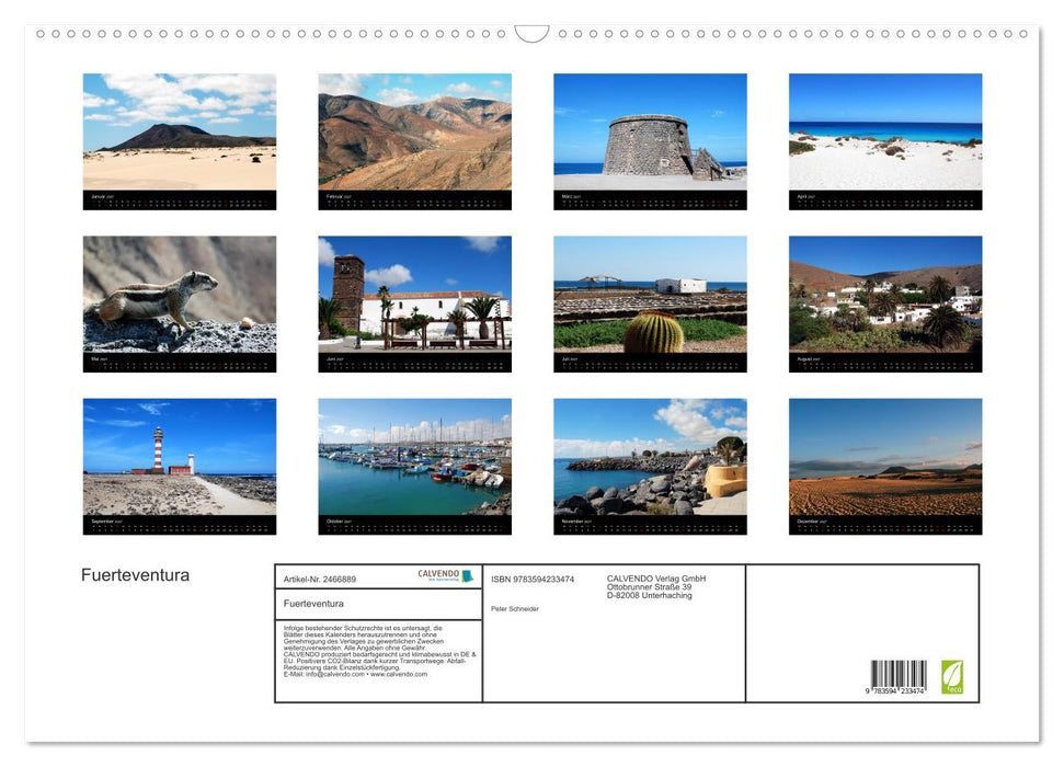 Fuerteventura (CALVENDO Wandkalender 2027)