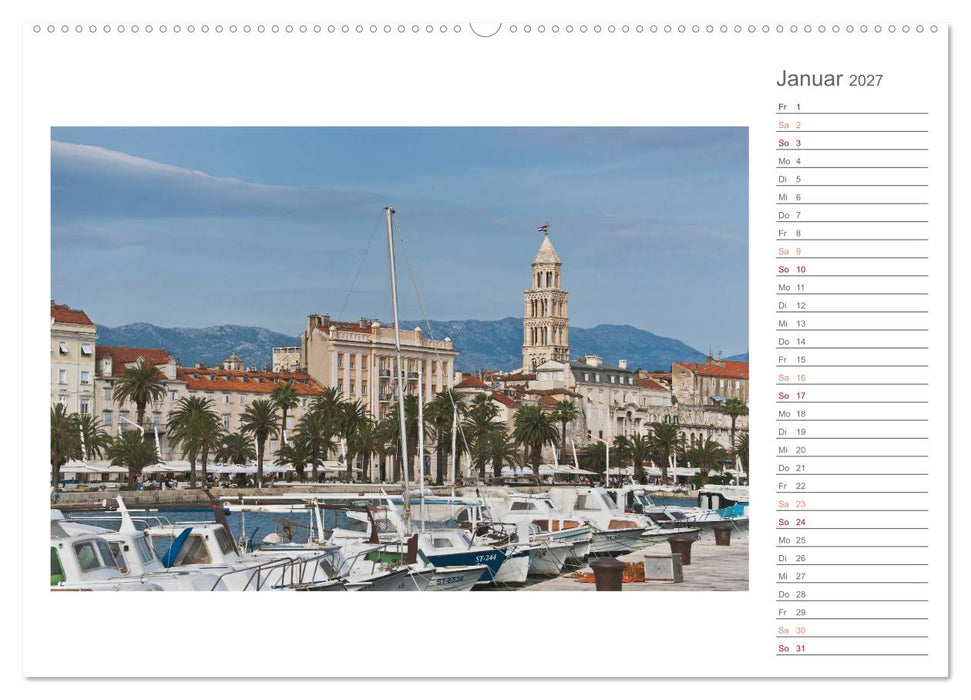 Kroatien, Terminplaner (CALVENDO Premium Wandkalender 2027)